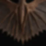 A close-up of a bat's intricate wing structure showcasing its unique anatomy