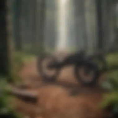 Historical representation of the single buck saw in use in a forest setting