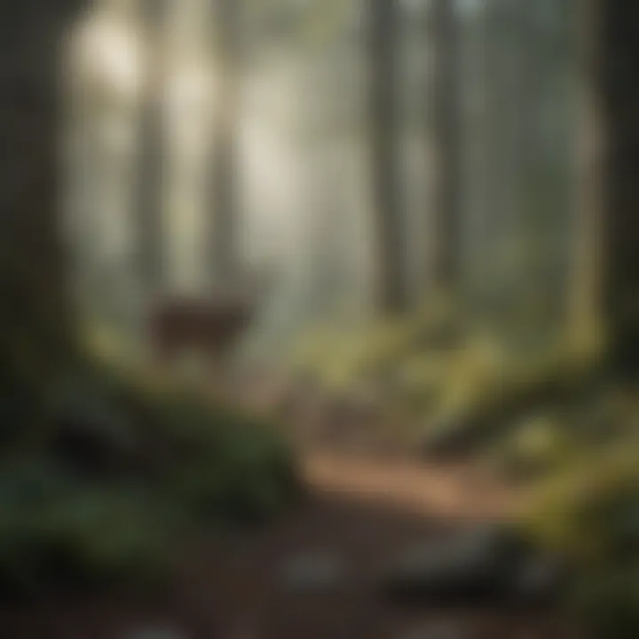 Diverse wildlife thriving in a healthy forest ecosystem