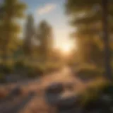 Sunset over Cottonwood Campground