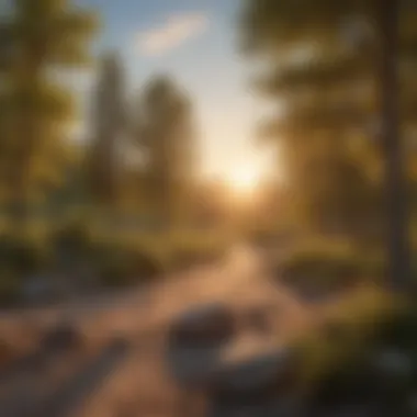 Sunset over Cottonwood Campground