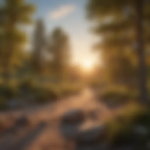 Sunset over Cottonwood Campground