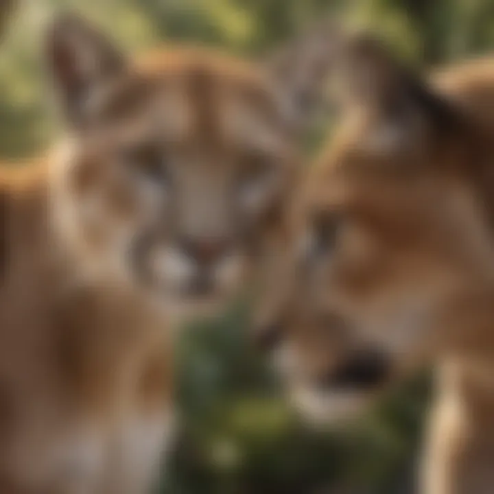 Illustration of Cougar and Mountain Lion Comparison