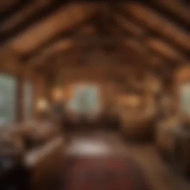 Cozy Cabin Interior Cozy Cabin Interior at Moose Hollow Lodge