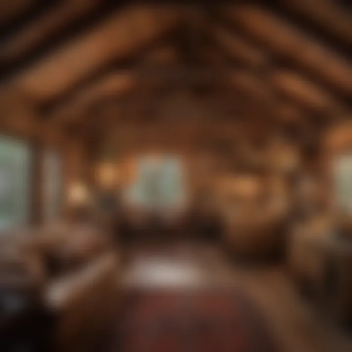 Cozy Cabin Interior Cozy Cabin Interior at Moose Hollow Lodge