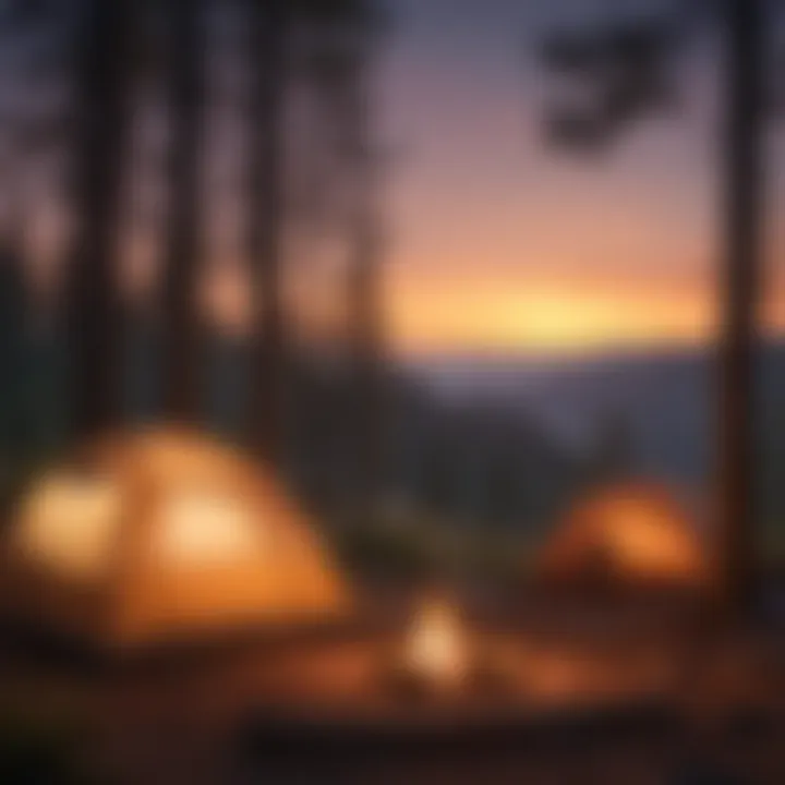 Cozy Campsite with Sunset Views