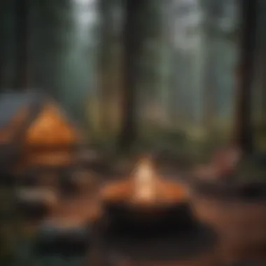 Cozy Campsite with Fire Pit