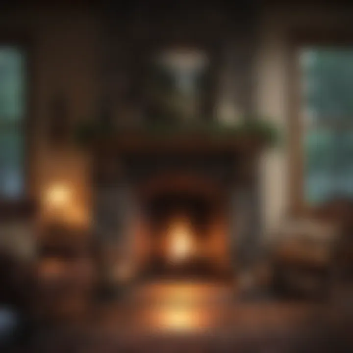 Cozy fireplace at a B&B in Everett WA