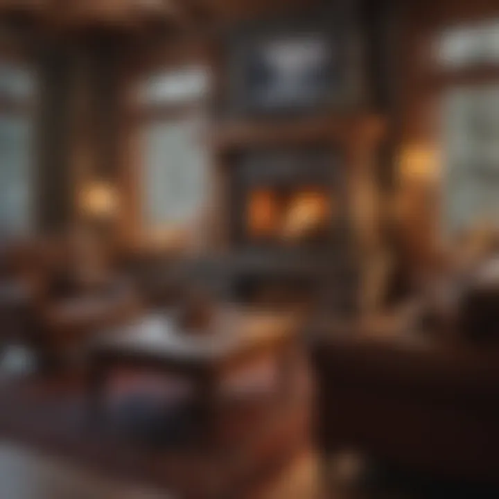 Warm Fireside Charm at Bretton Woods Lodge Cozy fireside ambiance at a Bretton Woods ski lodge