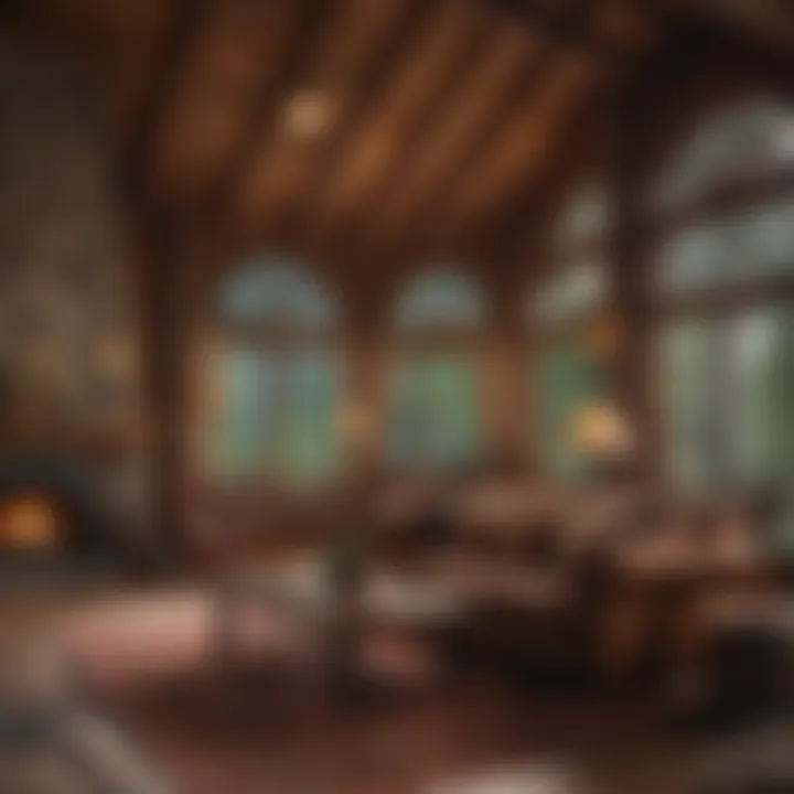 Cozy Interior of Lake Crescent Lodge