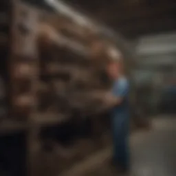 Craftsman fine-tuning machinery in industrial setting