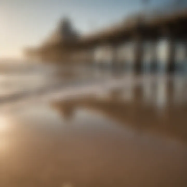 Crowded Santa Monica Pier during summer in Southern California