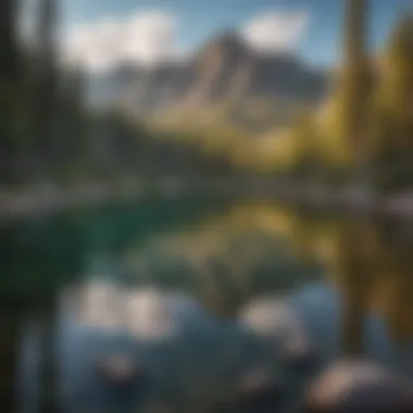 Crystal Clear Alpine Lake in Sawtooth National Forest