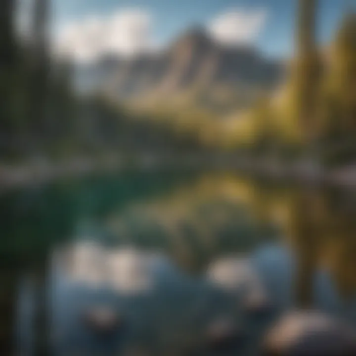 Crystal Clear Alpine Lake in Sawtooth National Forest