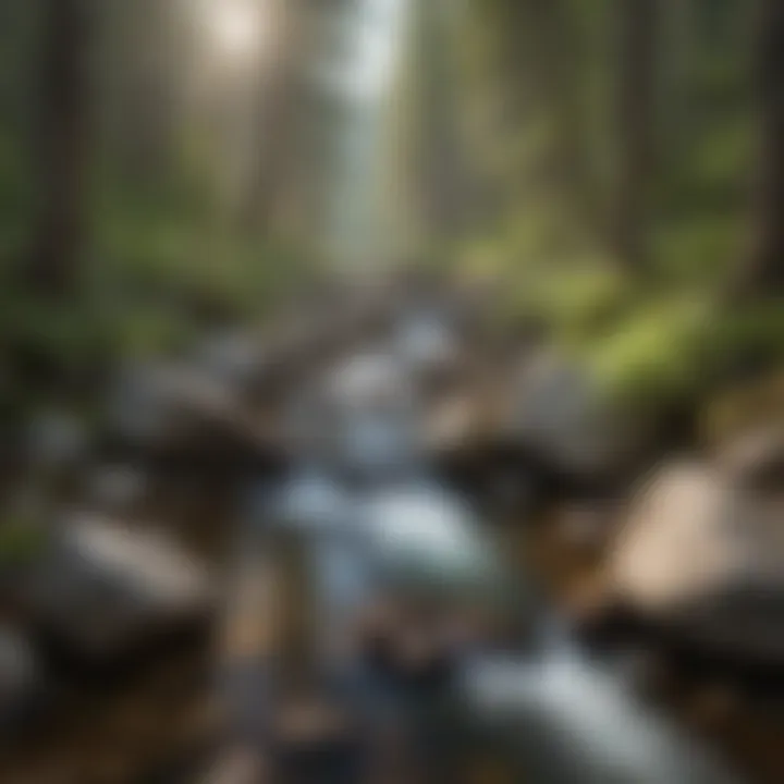 Crystal Clear Mountain Stream in Green Mountain National Forest