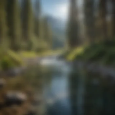 Tranquil Waters of Last Chance Crystal-clear river flowing through Last Chance, Idaho