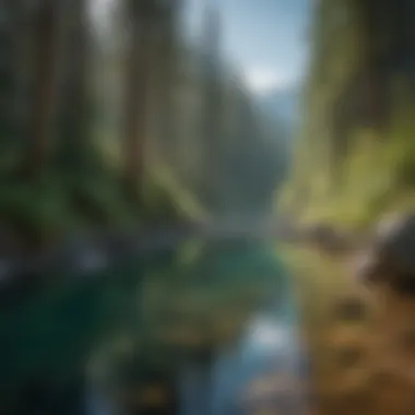 Aquatic Symphony: Pristine Cascades Waters Crystal Clear Waters of North Cascades