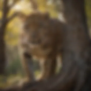 Cunning Leopard Camouflaged in Trees