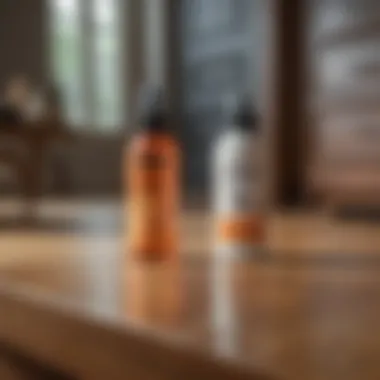 Tick prevention spray on home furniture
