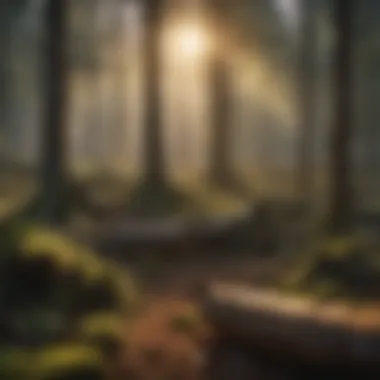 Artistic depiction of effective forest management practices