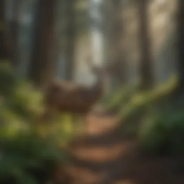 Deer Roaming in Mendocino Wilderness