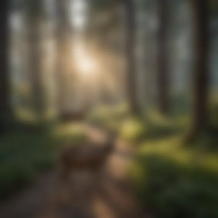 Tranquil Encounters: Deer of Three Rivers Campground Deer roaming near Three Rivers Campground