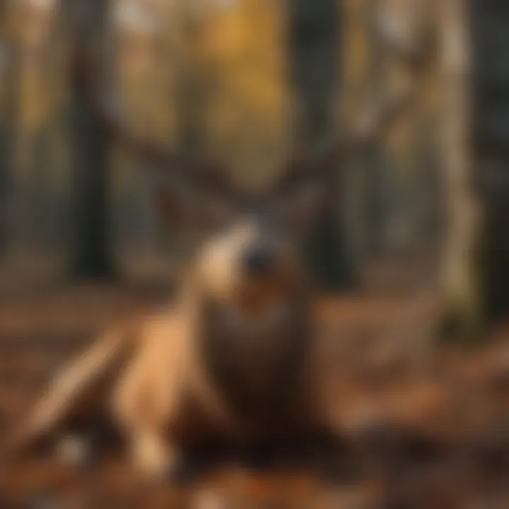 Deer trophy after successful hunt in Ohio