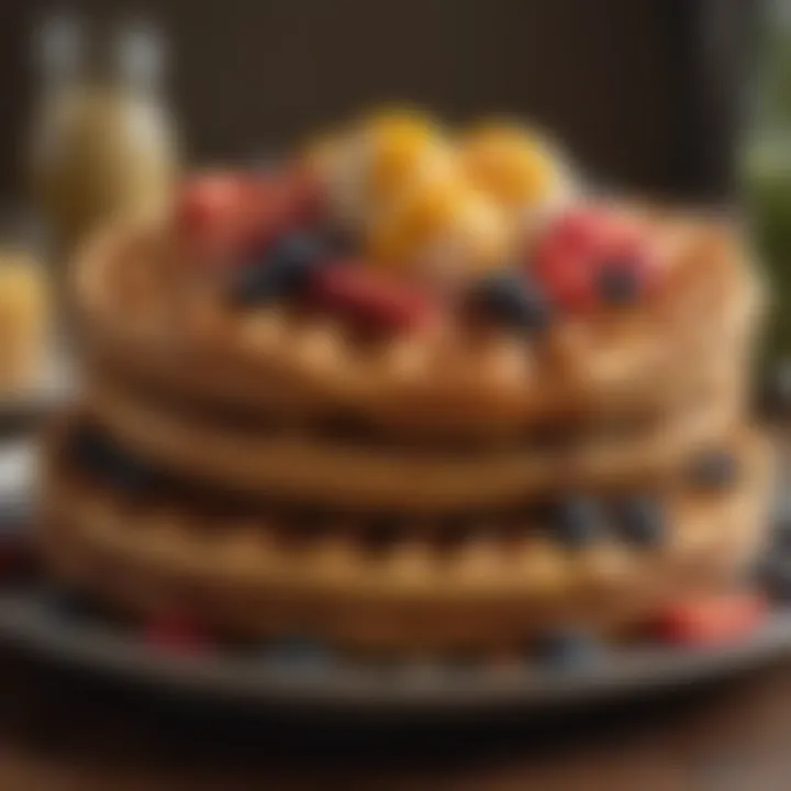 Delicious Waffle Stack at Lake Quinault Lodge