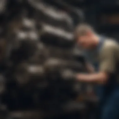 Masterful Diesel Engine Repairs Diesel mechanic working on engine repair