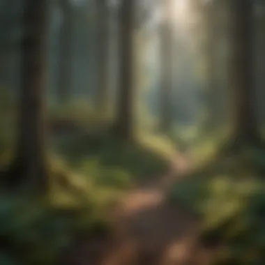 Diverse flora and fauna in a vibrant forest ecosystem