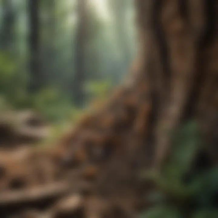 Illustration showing the diverse habitats of A and R termites in various ecosystems