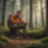 Illustration of diverse pest management techniques in forestry