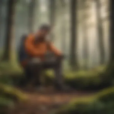 Illustration of diverse pest management techniques in forestry