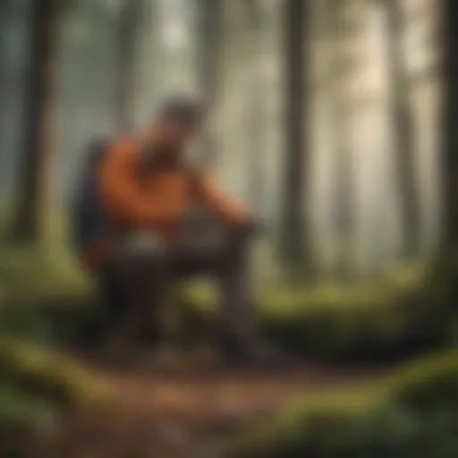 Illustration of diverse pest management techniques in forestry