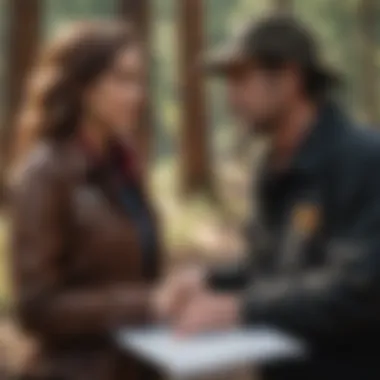 Diverse group of professionals discussing job opportunities