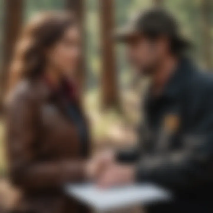 Diverse group of professionals discussing job opportunities