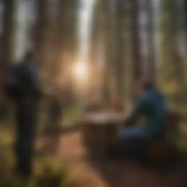 Collaborative Networking Scene in Bend Diverse group of professionals networking in Bend, Oregon