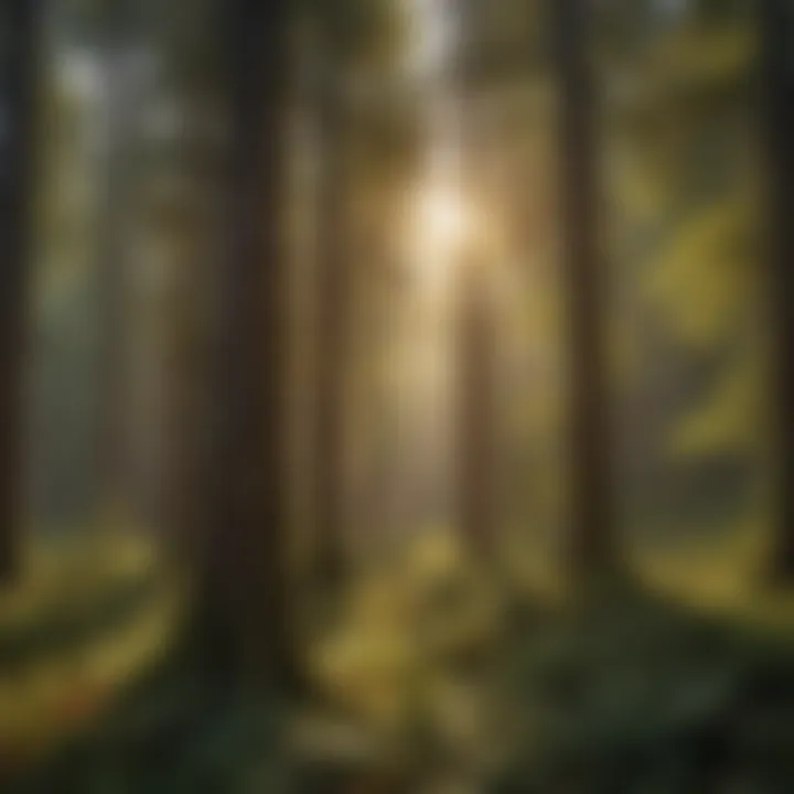 Diverse Tree Species in Forest