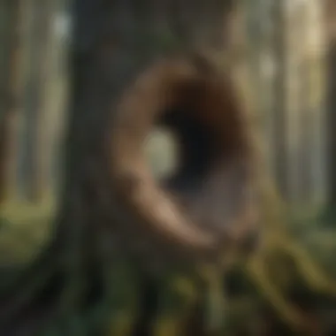 Tree Hollow Providing Shelter to Diverse Wildlife Diverse Wildlife Finding Shelter in Tree Hollow