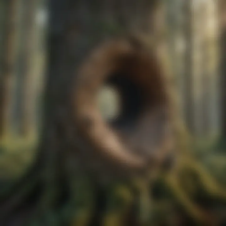 Tree Hollow Providing Shelter to Diverse Wildlife Diverse Wildlife Finding Shelter in Tree Hollow