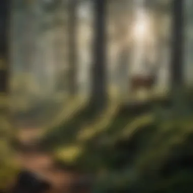 Diverse Wildlife in Forest