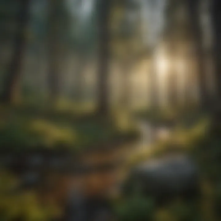 Harmonious Wildlife Habitat in American Forest Diverse Wildlife Habitat in American Forest