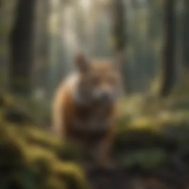Diverse Wildlife Species Thriving in Forest Habitat Diverse Wildlife Species Thriving in Forest Habitat