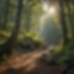 Majestic view of Doe Mountain Trail