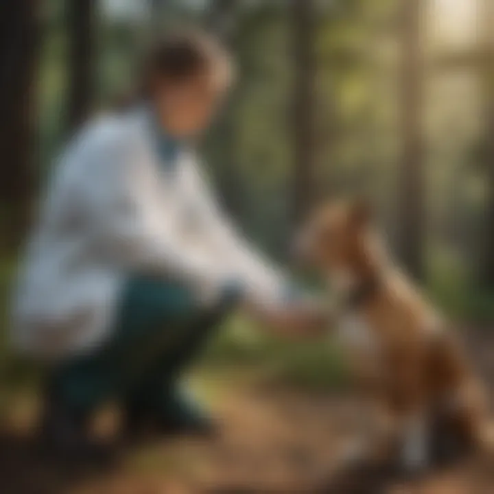 Vet Administering Treatment to Dog