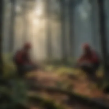 An organization team working on forest preservation initiatives