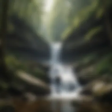 Dramatic Cascade in Georgia's Remote Landscape Dramatic Cascade in Georgia's Remote Landscape