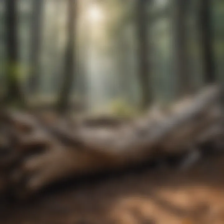 Artistic Arrangement of Driftwood Artistic arrangement of driftwood pieces showcasing their natural beauty