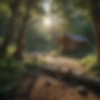 A Serene View of Driftwood Camp A serene view of Driftwood Camp nestled among lush greenery