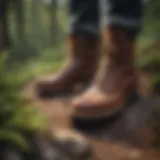 Durable Chippewa Boots on Rocky Trail